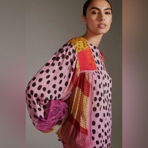 Anthropologie Blank London Miranda Peasant Blouse by